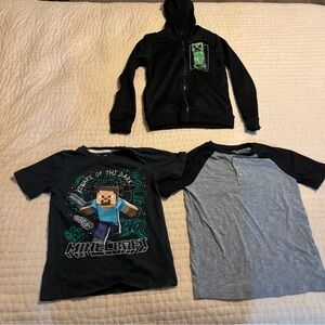 Boys Size 8 Hoodie and Tee Shirts